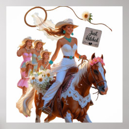 Poster “Noiva Cowgirl – Cavalgada de Verão para o Amor”