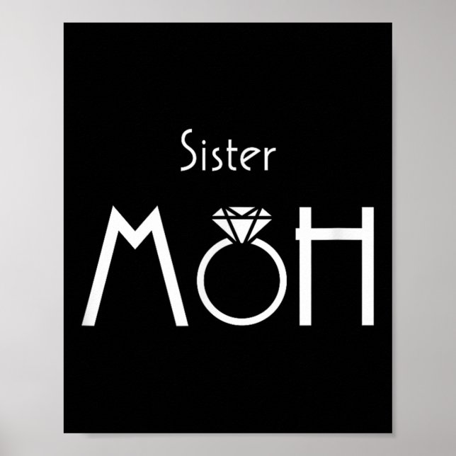 Poster Noiva Da Madrinha de casamento Irmã E Casamento De (Frente)