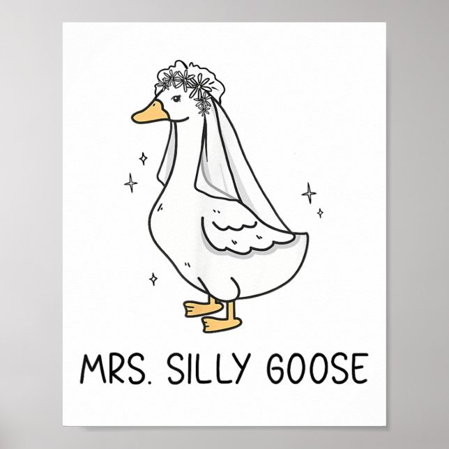 Poster Noiva De Bobo De Casamento Goose Gettin Loose (Frente)
