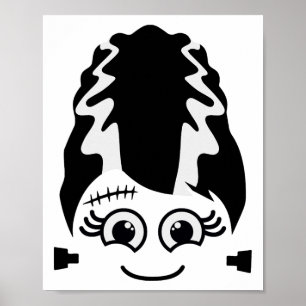 Poster Noiva De Frankenstein Cute Monster Halloween Costu