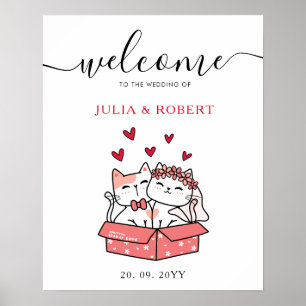 Poster Noiva De Gato E Casamento De Noite