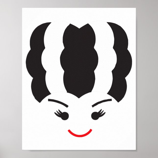 Poster Noiva do Frankenstein Fantasia de Monstro de Hallo (Frente)