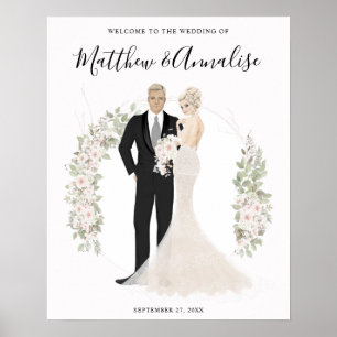 Poster Noiva e Casal de Casamento