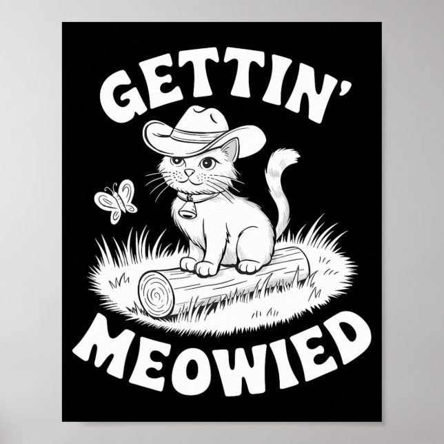 Poster Noiva Engraçada se Tornando Parceira Meowied Meowd (Frente)