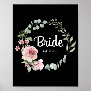 Poster Noiva Est. 2025 Bridal Wedding Matching Gifts Woma