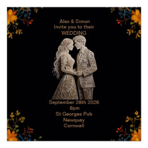 Póster Noiva & Groom Royal Classic