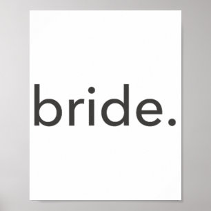 Poster Noiva Minimalista. Mínimo 