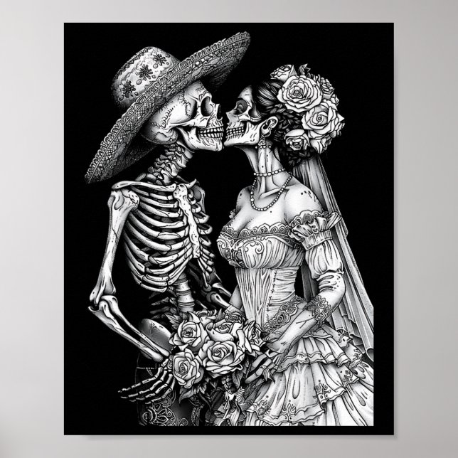 Poster Noiva Skeleton Wedde E Morto Hormona (Frente)