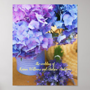 Poster Noivado de Cerimônia de Casamento Flor Floral