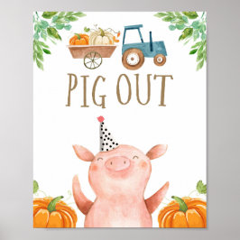 Poster Noivado de Pop-out de Animais de Fazenda