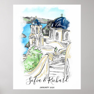 Poster Noivado, proposta, posto de presente de casal de a