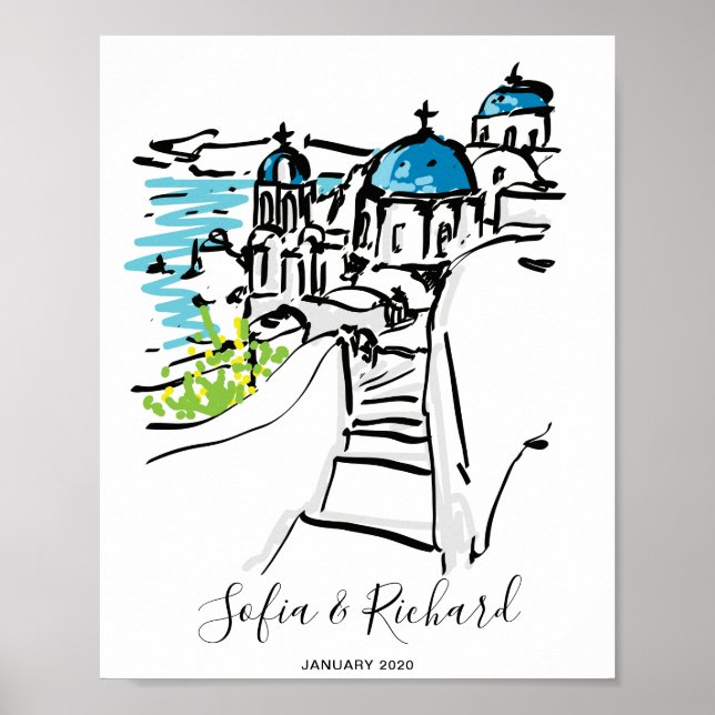 Poster Noivado, proposta, presente de casal de aniversári (Frente)