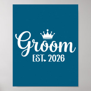Poster Noivo é 2026 noiva noivo casamento correspondente