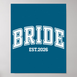 Poster Noivo est 2026 retrô casais casados casamento