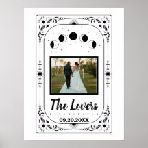 Noivos Amantes de Foto Personalizada Tarot Casamen