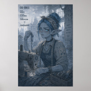 Poster Nojo / Costureira / Fábrica de Costura