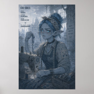 Poster Nojo / Costureira / Fábrica de Costura