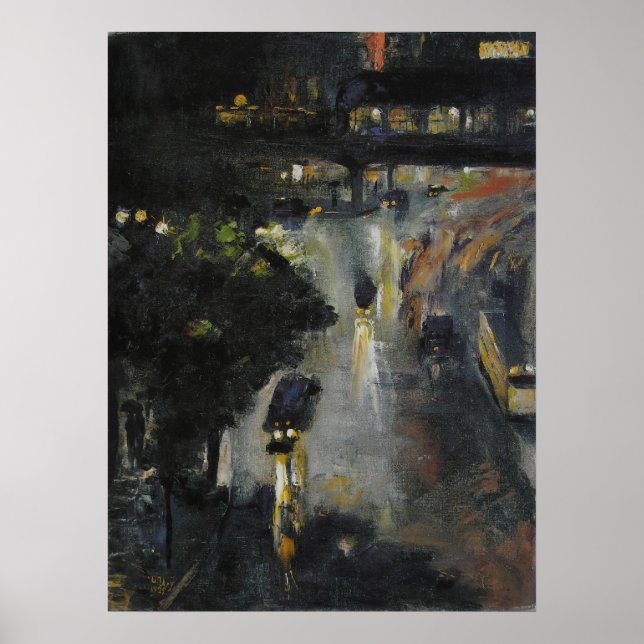 Poster Nollendorfplatz bei Nacht (Frente)