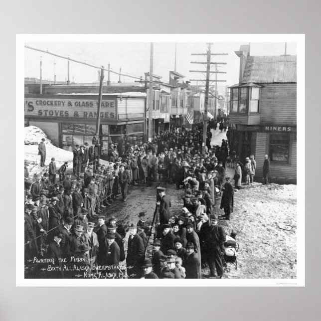 Póster Nome, Alasca Sweepstakes 1913 (Frente)