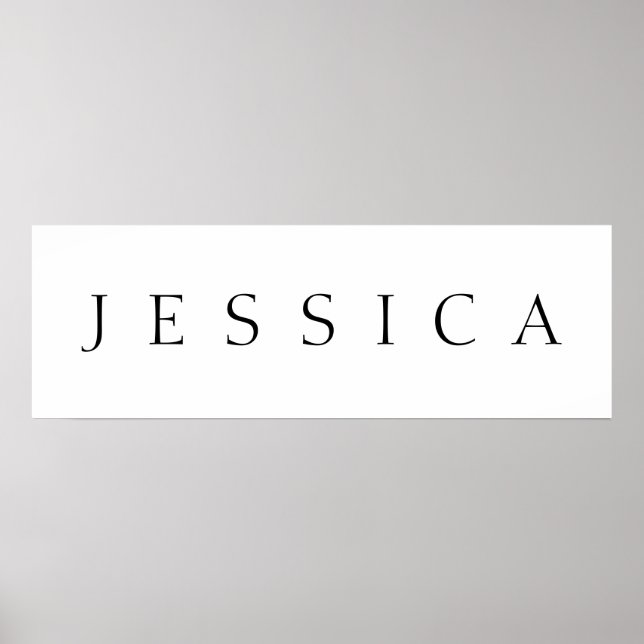 Poster Nome Clássico (ou palavra) (Frente)