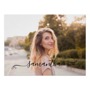 Póster Nome da Assinatura do Arco de Cubo