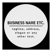 Nome da empresa e slogan/outro texto | Preto e bra