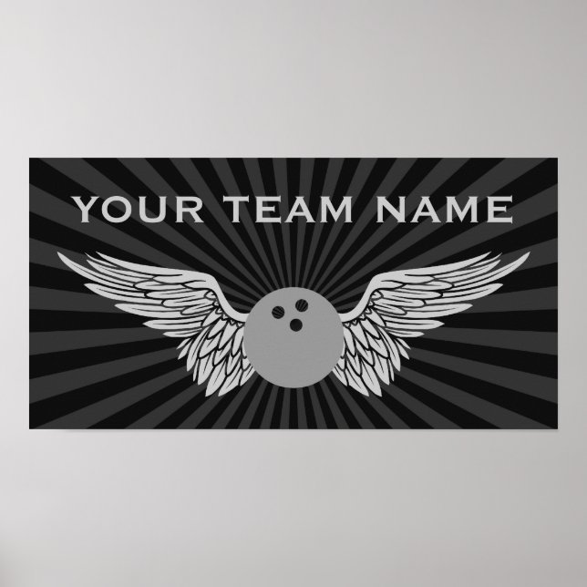 Póster nome da equipe da boliche (Frente)