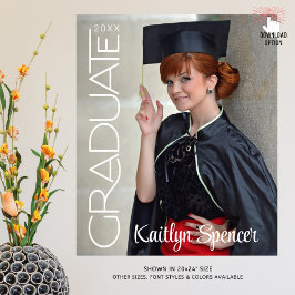 Poster Nome da Fotografia da Tipografia do Formando Moder