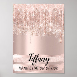 Poster Nome da Tiffany Significando Aniversário Gift16th 