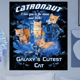 Poster Nome de Estimação Retro Moderno para Animais Fofos