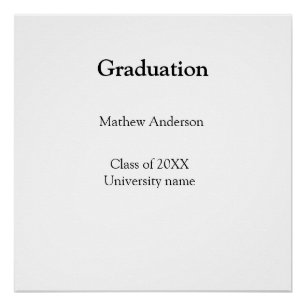 Póster nome de graduação turma de 20XX nome da universida