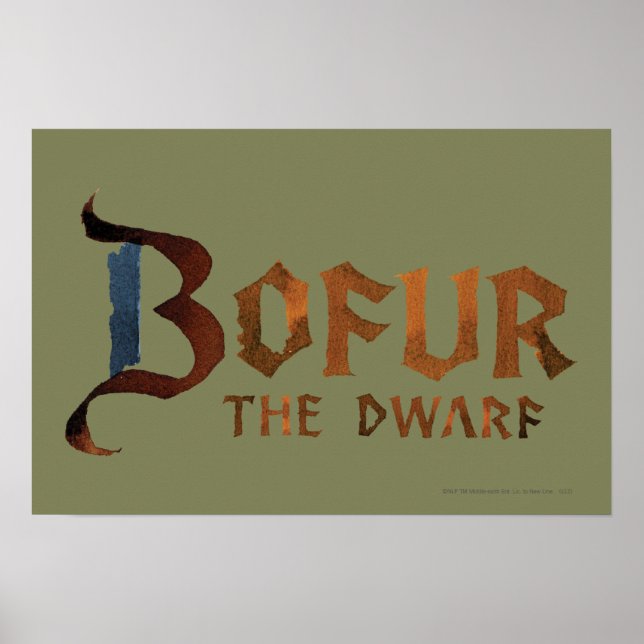 Poster Nome do Bofur (Frente)
