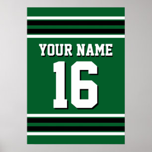 Poster Nome do Número Personalizado da Jersey do Forest