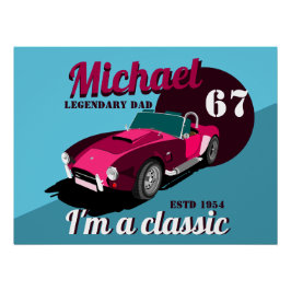 Póster Nome do pai lendário clássico de legendário de car