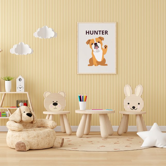 Poster Nome E Foto Do Cachorro Personalizado (Criador carregado)