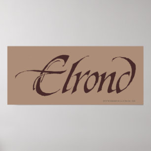 Póster Nome ELROND™ Sólido
