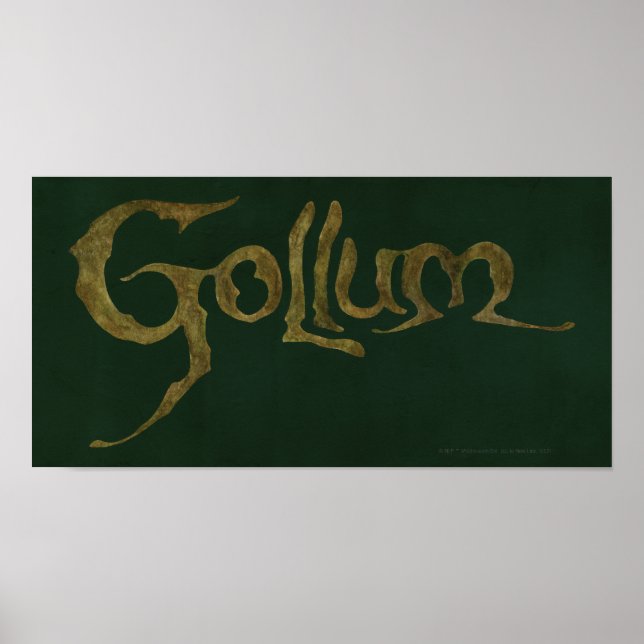 Poster Nome GOLLUM™ - Texturizado (Frente)