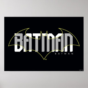 Poster Nome Hi-Tech Gráfico do Batman