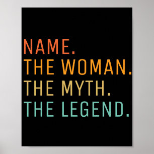 Poster Nome Personalizado A Mulher O Mito A Lenda