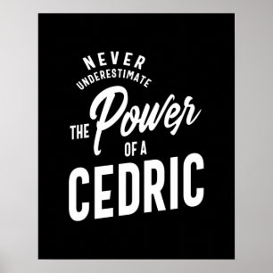 Poster Nome Personalizado Cedric - Presente de Aniversári