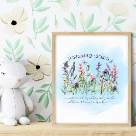 Póster Nome Personalizado Dando Cotação Borboleta