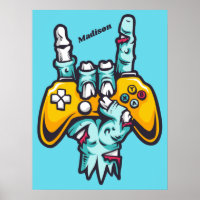 Nome personalizado Gamer Zombie