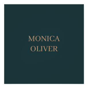 Póster Nome personalizado moderno profissional minimalist