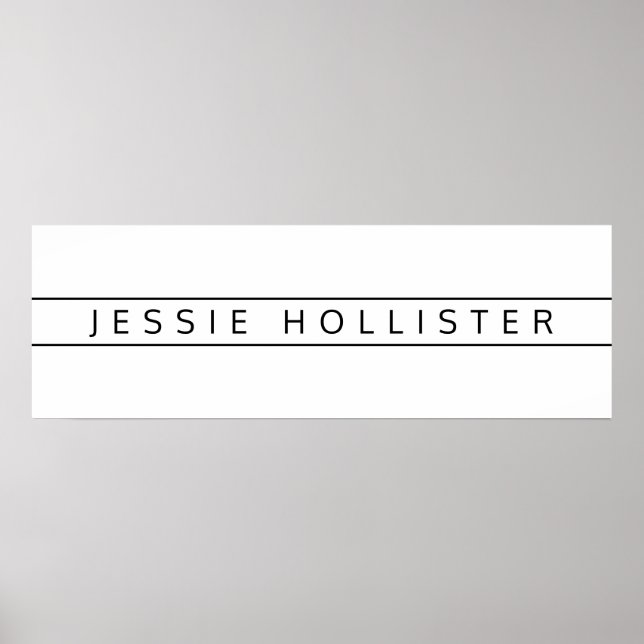 Poster Nome Profissional (Frente)