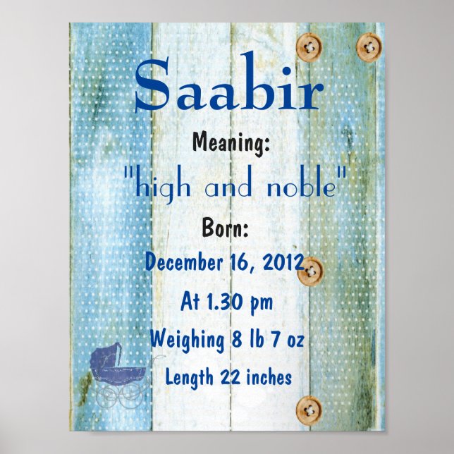 Póster Nome próprio que significa manutenção (Frente)