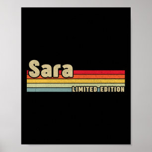 Poster Nome Sara Presente Personalizado Aniversário Diver