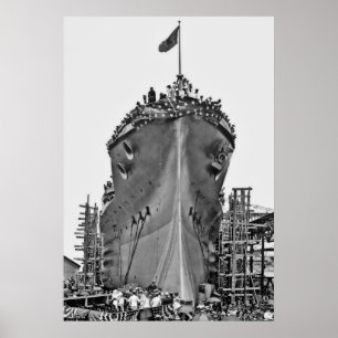 Poster Nomeando a cerimónia para BB-39:  Arizona de USS