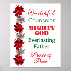 Poster Nomes Maravilhosos Conselheiro de Jesus Natal