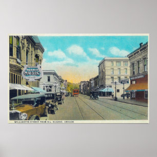 Póster Nona opinião da rua da rua de Willamette