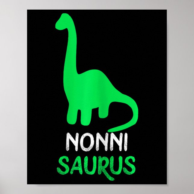 Poster Nonni-saurus Funny Dino Dinosaur Nonnisaurus (Frente)